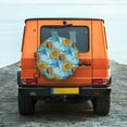 thumbnail image 6 of Naloa Sunflowers PVC Leather Spare Tire Wheel Cover for Car Truck SUV Camper Trailer Universal Fit many size15 inch, 6 of 6