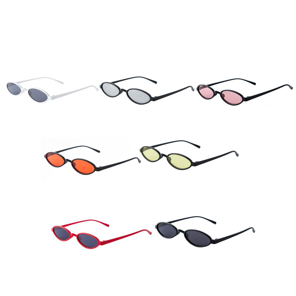 Unisex Small Round Frame Sunglasses Resin Lens Women Men Sun Shades Eyewear Traveling Summer Sun Glasses - image 2 of 9