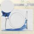 thumbnail image 3 of Ambesonne Blue Place Mats Set of 4, Orchid Bridal, Standard Size, Violet Blue White, 3 of 6