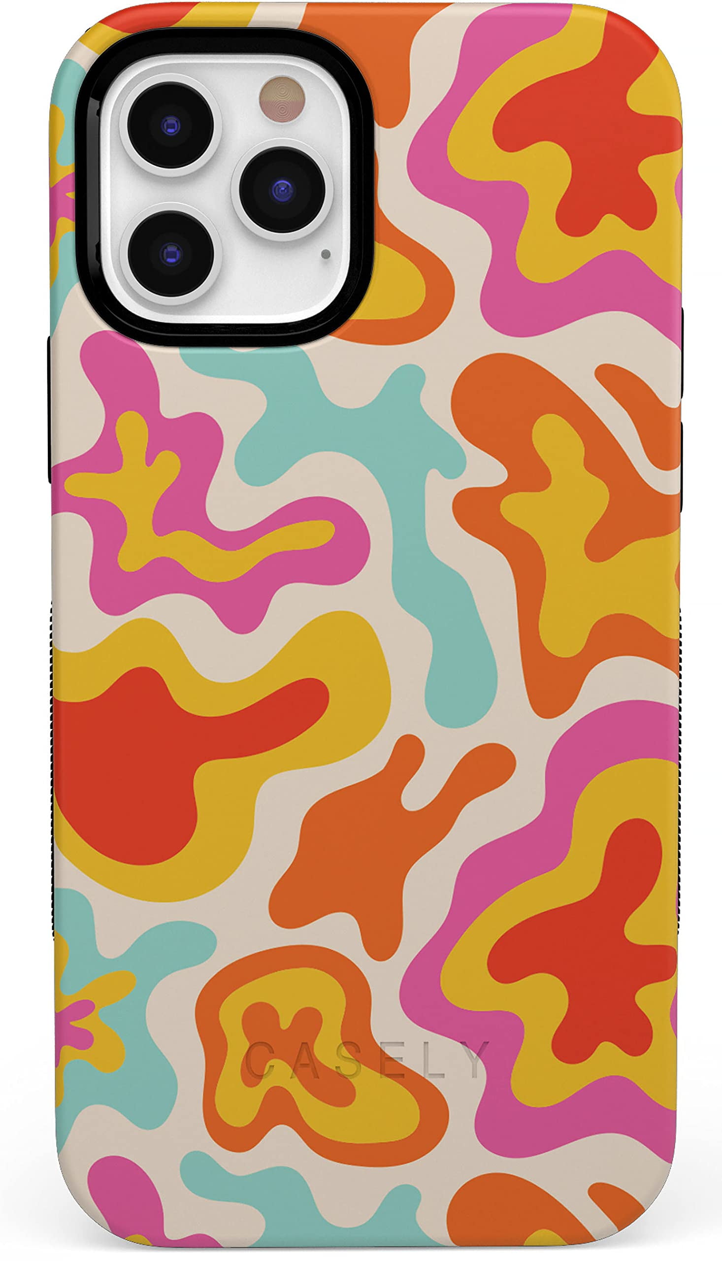 Casely iPhone 14 Pro Case Color Splash Abstract Retro Case (Bold