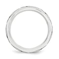 thumbnail image 2 of Solid 925 Sterling Silver Lasered Design 8mm Men's Comfort Fit Plain Classic Wedding Band Ring Size 9.5, 2 of 5