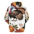 thumbnail image 3 of Autumn Happy Thanksgiving Turkey 3D Print Hoodie Men Women Autumn Thin Pullover Sweatshirt Vintage Streetwear Tops, 3 of 6