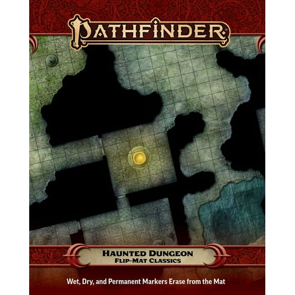 Pathfinder Flip-Mat Classics: Haunted Dungeon, (Paperback)