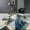 Area Rug-1, variant on Navy Marble Swirl Area Rug, Modern Geometric Patchwork Decorative Rugs, Easy Clean Carpet With Anti-Slip Backing For Bedroom Living Room Dining Room Office 5 x 6ft