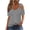 Gray, variant on T Shirts for Women Short Sleeve Solid Oversize V-Neck Cozy Style Vintage Shirts T-shirts Plain Ladies Tshirts Trendy Work Out Tshirt Tops Sports Holiday Beach Tee Blouse up to 50% Off Hot Pi