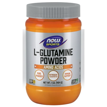Dymatize Glutamine Powder - NOW Sports Nutrition, L-Glutamine Powder, 1-Pound