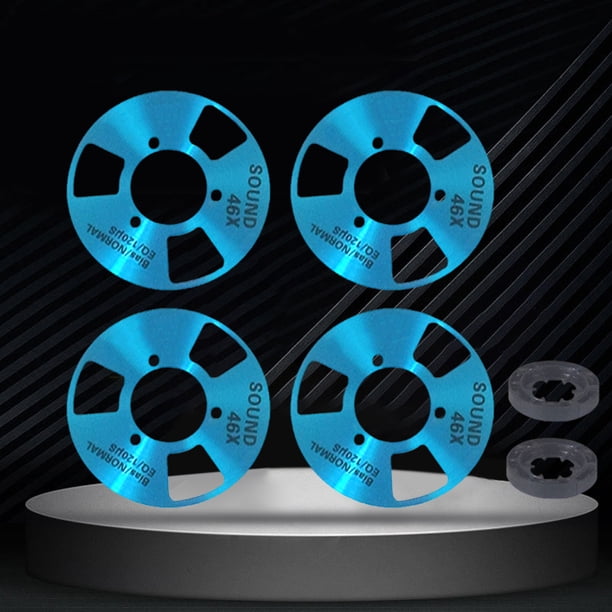 Cinta de casete de grabación de audio en blanco 4 carretes + 2 ruedas para grabación de música y audio
