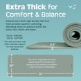 thumbnail image 3 of Retrospec Solana Esterilla De Yoga De 1/2 Pulgada De Grosor Con Correa De Nailon Para Hombres Y Mujeres, Esterilla De Ejercicio Antideslizante Para Yoga, Pilates, Estiramiento, Suelo Y Entrenamiento F, 3 of 5