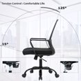 thumbnail image 5 of BestOffice Ergonomic Office Chair, Swivel Rolling, Lumbar Support for Men, Women(White), 5 of 7