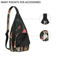 thumbnail image 2 of Waterproof Hiking Backpack Sling Bag for Women – Lightweight Crossbody Bags with Adjustable Strap, Multipurpose Chest Bag for Travel, Outdoor Adventures & Everyday Use – Boho Vintage Mushroom Design, 2 of 4