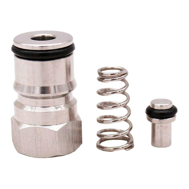 Conector de bidón con rótula y válvula, recambio para bidón robusto y hermético. fuera 9 16