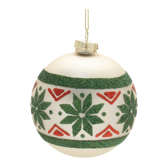 Melrose Nordic Glass Ball Ornament Set of 6