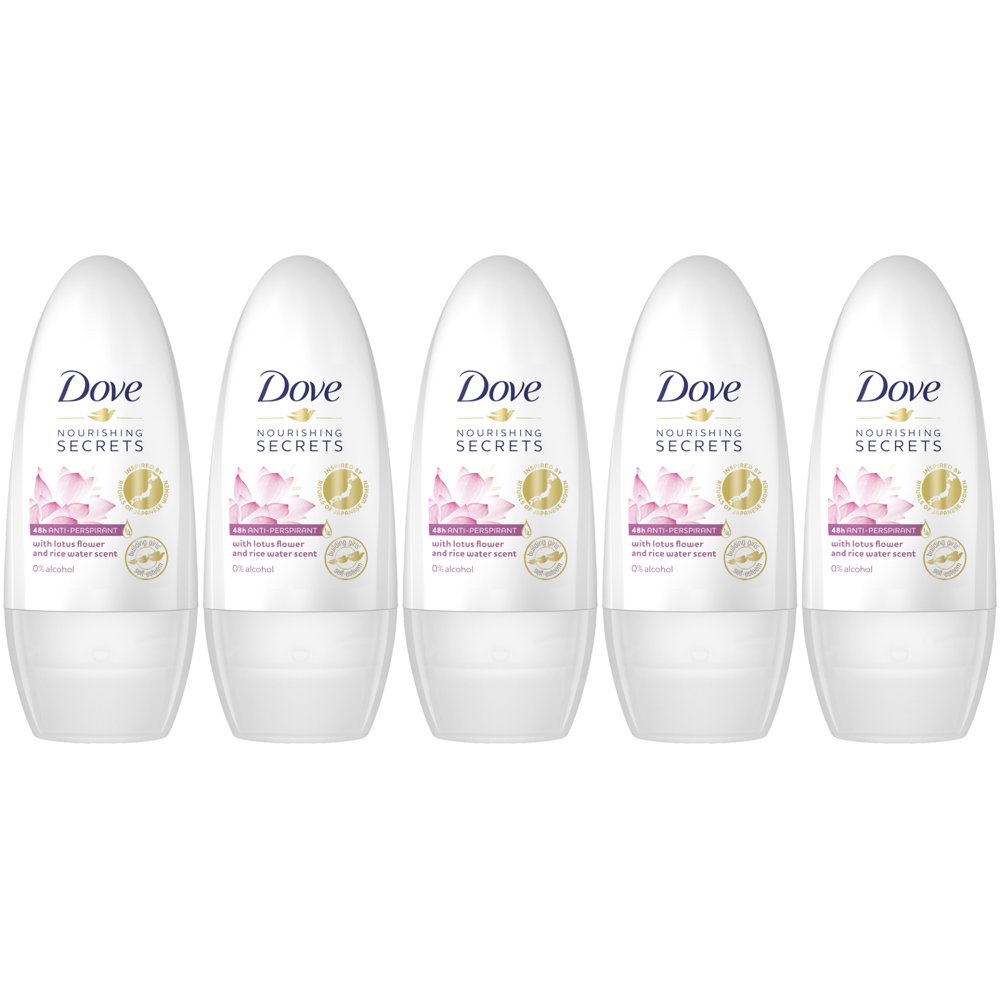 Dove Nourishing Secrets Antiperspirant Rollon, Lotus Flower and Rice