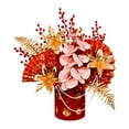 thumbnail image 3 of kowaku 2025 Chinese Lunar New Year Decoration Artificial Potted Fake Flower Blessing Bucket Tabletop Ornament for Holiday Restaurant C, 3 of 9