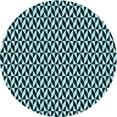 thumbnail image 1 of Ahgly Company Machine Washable Indoor Round Transitional Blue Lagoon Blue Area Rugs, 3' Round, 1 of 7
