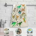 thumbnail image 6 of GZHJMY Dinosaur Soft Hand Towels, 2 Pcs Absorbent Bath Towel Decorative Fingertip Towels for Bathroom Gym Spa Hotel Beach Swimming Pool,14.4"x 28.3", 6 of 7