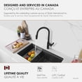 thumbnail image 3 of Stylish Napoli Single Handle Matte Black Pull Down Kitchen Faucet 18" K-133N, 3 of 13
