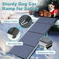 thumbnail image 5 of Lilypelle Dog Ramp for Car, Extra 63" Long x 17.7" Wide Folding Portable Pet Ramp, Non-Slip Soft Rug Dog Stairs for Large Medium Dogs Up to 250LB, Sturdy Safe Dog Outdoor Steps for Car, SUV, Truck, 5 of 8