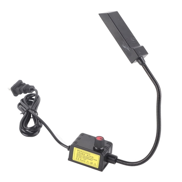 Luz para mácina de coser, 30 led luz led para mácina de coser con base de montaje magnético lámpara de cuello de cisne 110v-240V negro