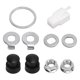 thumbnail image 1 of Kit de tuercas y arandelas para motor de cubo de acero universal con compatibilidad mejorada con componentes de bicicleta para ejes de bicicleta de 12 mm, 1 of 8