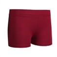 thumbnail image 2 of Haitryli Kids Girls Dance Booty Shorts Gymnastic Workout Cycling Yoga Shorts Sports Bottoms Burgundy 6, 2 of 8