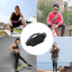 thumbnail image 4 of Riñonera: riñonera para correr, riñonera, riñonera deportiva, ajustada, a la moda, para correr y hacer senderismo, color negro, 4 of 5