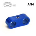 thumbnail image 1 of 1PC Universal AN4 AN6 AN8 AN10 AN12 Billet Oil Fuel Water Hose Seprator Divider Clamp Aluminum Line Separator JR-SLJN01~0356, 1 of 1