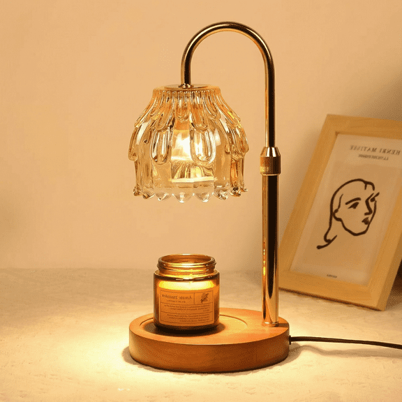 GADE Candle Warmer Lamp - Electric, Timer & Dimmer - Great for Mom's Gifts, New Home Bedroom Decor