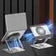 thumbnail image 4 of Soporte de Escritorio para Portátil con Rotación de 360 Grados, de Metal, con Ventilador para Juegos, Universal, de Doble Eje, Color Gris., 4 of 7