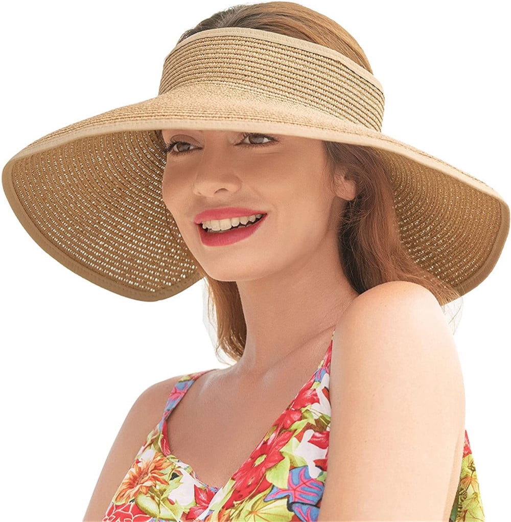 Wide Brim Roll-up Straw Sun Hat Sun 