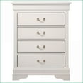 thumbnail image 2 of Chests & Wardrobes | 4 Drawer Traditional Louis Phillipe Chest | White | Particle Board, 2 of 9