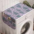 thumbnail image 1 of Botanical Washing Machine Organizer, Fern Leaves on Pastel Background, Anti-slip Fabric Top Cover for Washer and Dryer, Pastel Purple Dark Teal, by Ambesonne, 1 of 1