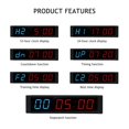 thumbnail image 4 of Temporizador De Intervalos Led Fitness Gym Timers Count Down Up Clock Cronómetro Con Control Remoto Para Home Gym Fitness Vogacara CE008810-02, 4 of 6