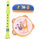 thumbnail image 1 of 1 juego de juguetes musicales, armónica, clarinete, tambor de mano, juguete musical, juguete educativo, 1 of 5