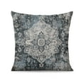 thumbnail image 3 of Navy Blue Ethnic Boho Throw Pillow Covers 18 X 18 Inch, Set Of 4, Linen Study Sofa Cushion Cover Indoor Living Room Home Decor, 3 of 7