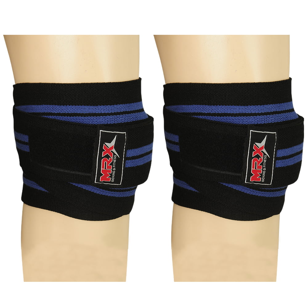 Knee Wraps Weight Lifting Body Building Gym Training Support Leg Wrist Straps 