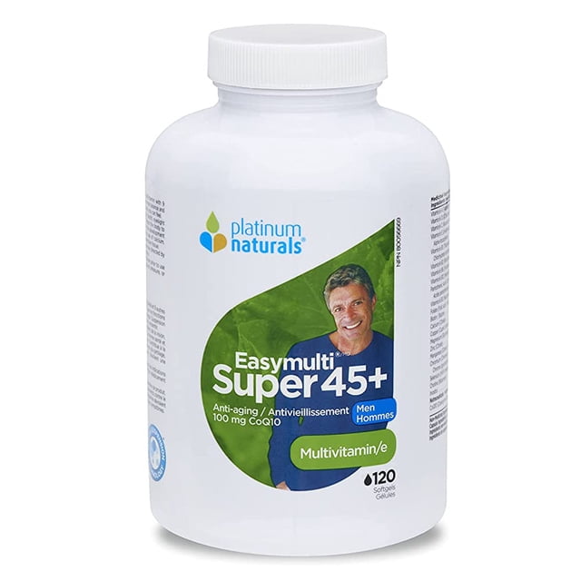 PLATINUM NATURALS Super EasyMulti 45+ pour Hommes (60 sgels)