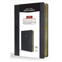 Biblia Reina Valera 1909 Letra Super Gigante, Semi Piel Negra
