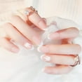 thumbnail image 3 of Nail Tips 24Pcs/Box Pure Color Decoration Artificial False Fake Nail Art Tip & Glue, 3 of 4