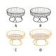 thumbnail image 2 of Bearachild Bandeja de frutas Cesta de almacenamiento de hierro Mano de obra Accesorios para el hogar Decoraciones Accesorio de boda Ornamental Decoración del hogar Oro Pequeño Bearachild HA080033-03, 2 of 6