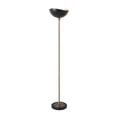 thumbnail image 2 of NOVA of California Luna Bella Torchiere Floor Lamp - Matte Black & Gold-Leaf Shade, Weathered Brass, Black Marble Base, Dimmer, 2 of 12