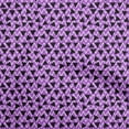 thumbnail image 1 of oneOone Cotton Jersey Purple Fabric Geometric Triangle With Chevron Sewing Craft Projects Fabric Prints By Yard 58 Inch Wide, 1 of 4
