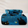 thumbnail image 5 of jejeloiu Kawaii Black Cat Quilt Full Kids,Galaxy Starry Sky Full Bedspread Sets For Girls,3pcs, 5 of 7