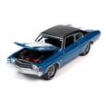 thumbnail image 3 of Johnny Lightning JLMC026-JLSP154A 1971 Chevrolet Chevelle SS 454 Blue Metallic with Flat Black Top & White Stripes Class of 1971 to 7754 Piece Worldwide USA Series 1-64 Scale Diecast Model C, 3 of 3