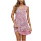 thumbnail image 1 of Vestido Corto de Verano Casual de Moda Impreso Cuello Redondo Bolsillo sin Mangas de las Mujeres, Vestido Casual para Diario, 1 of 9