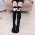 thumbnail image 3 of pares de calcetines hasta el muslo para mujer, medias de bota largas por encima de la rodilla, ajustadas hasta la rodilla, 3 of 4