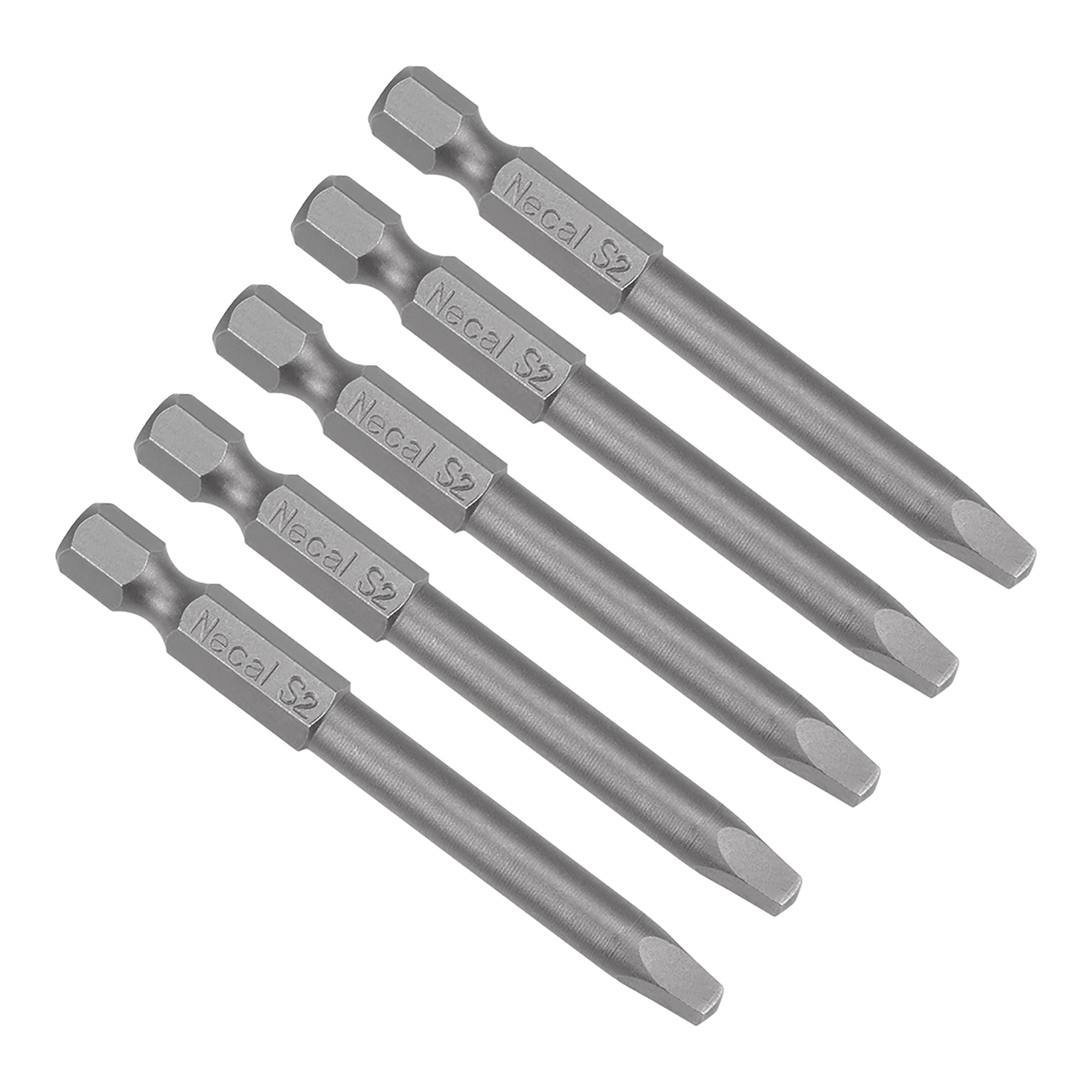 5 pcs Square Bits 1/4Inch Hex Shank 65mm Length SQ3 Head