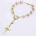 thumbnail image 5 of One Decade Auto Rosary Beads Catholic Alloy Bracelet For Women Men, 5 of 5