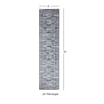 thumbnail image 3 of Contemporary Home Living 2' x 10' Geometric Medallion Rectangular Area Throw Rug Runner - Gray and, 3 of 4