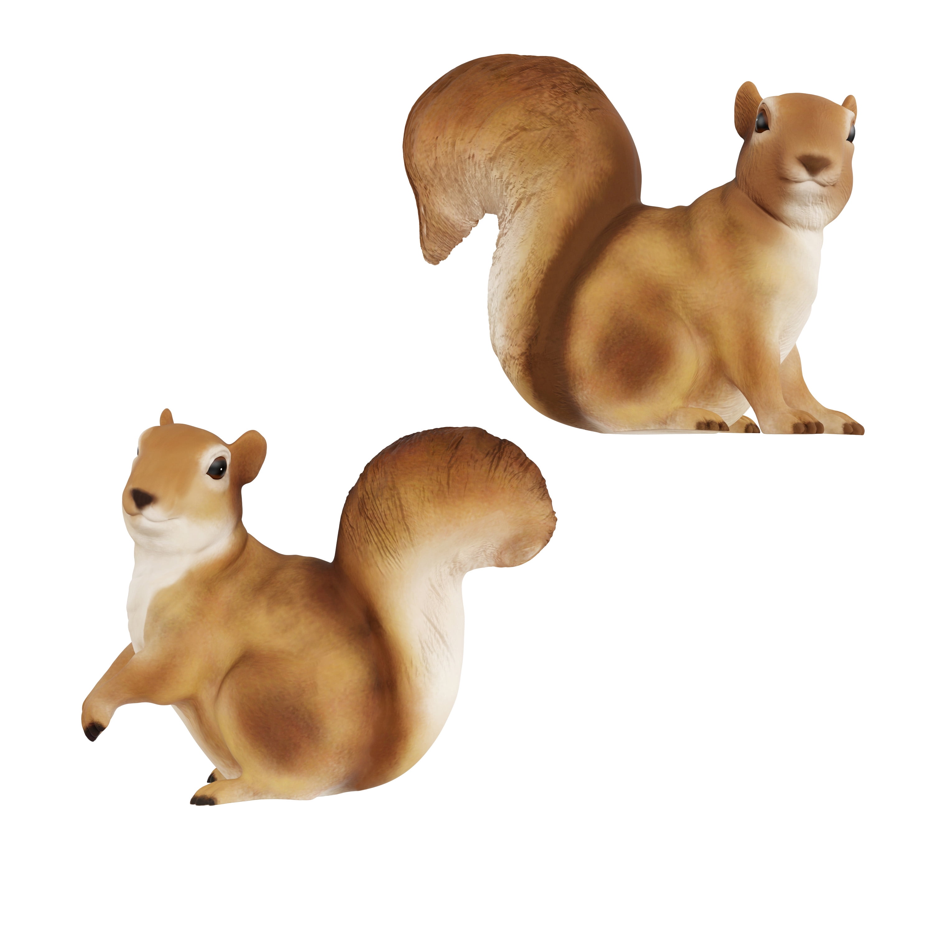 Squirrel Statues-Resin Animal Figurine (Set of 2)